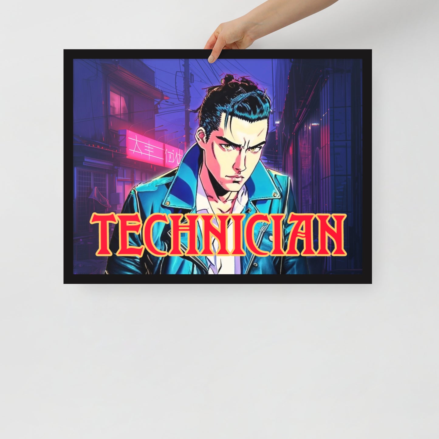 TECHNICIAN - LOFI FRAMED POSTER