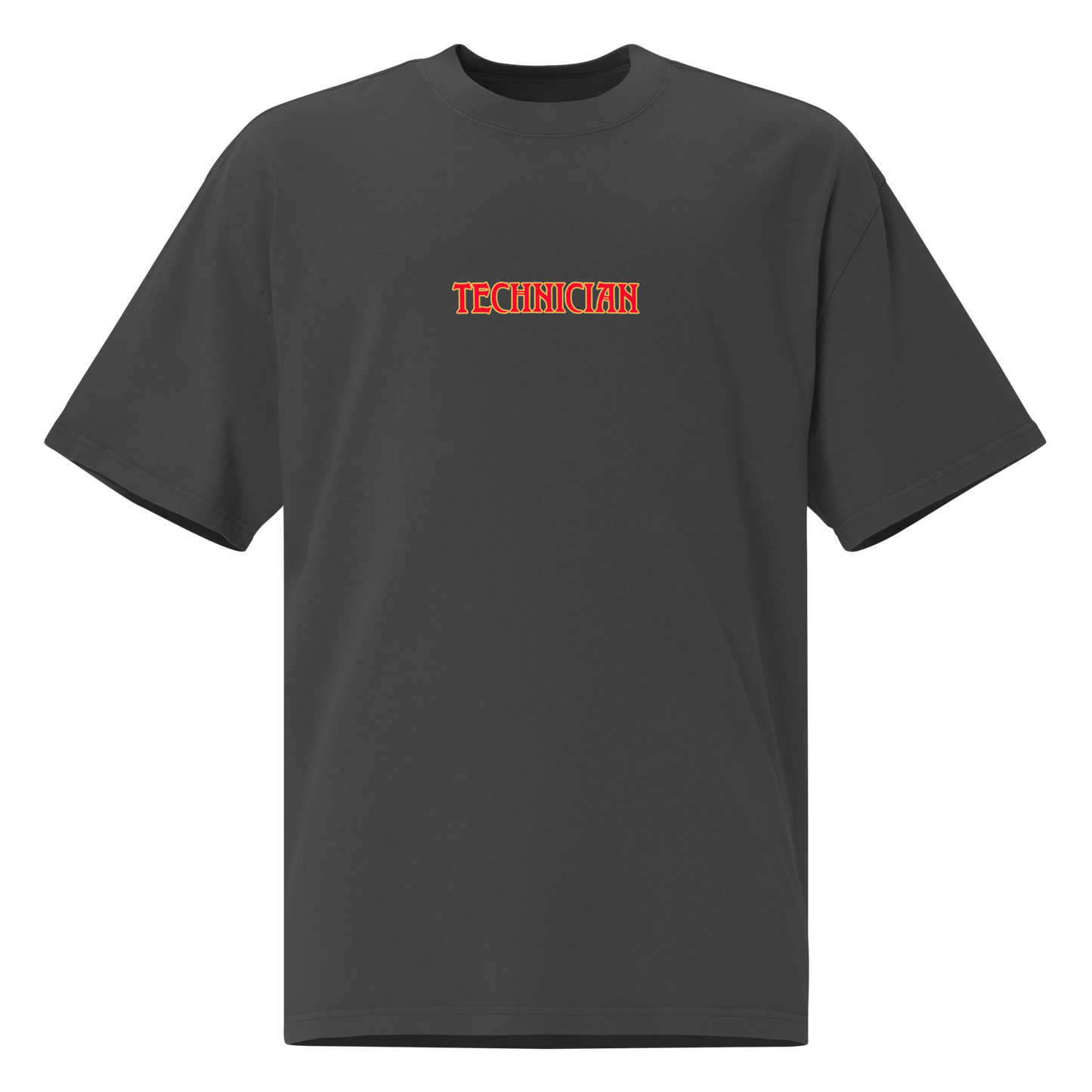 TECHNICIAN - "I'M NOT A GOD HOMIE, I BLEED" OVERSIZED T-SHIRT IN GHOST BLACK