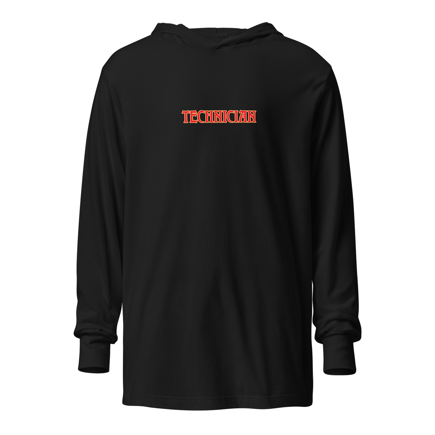 TECHNICIAN - "I'M NOT A GOD, HOMIE. I BLEED" HOODED LONGSLEEVE