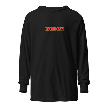 TECHNICIAN - "I'M NOT A GOD, HOMIE. I BLEED" HOODED LONGSLEEVE