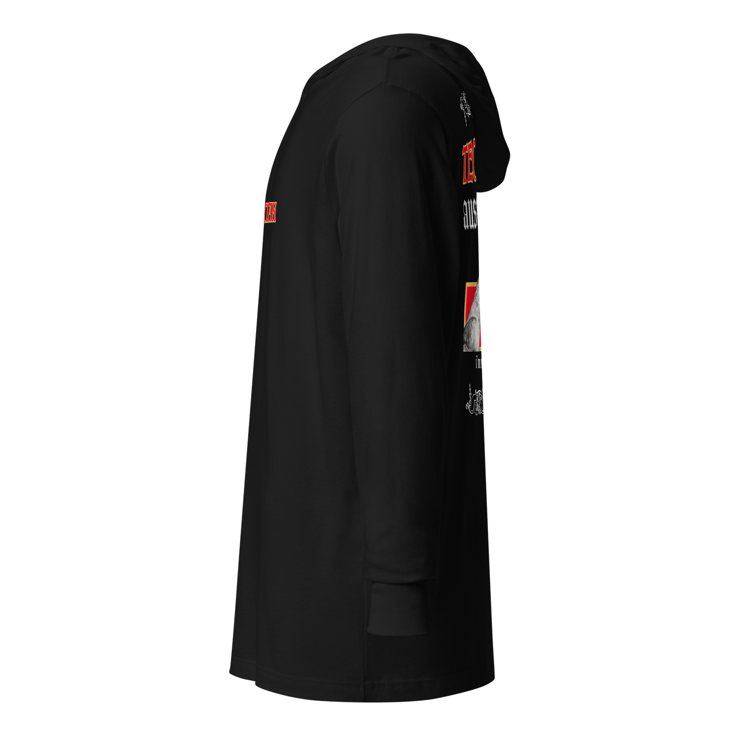 TECHNICIAN - "I'M NOT A GOD, HOMIE. I BLEED" HOODED LONGSLEEVE